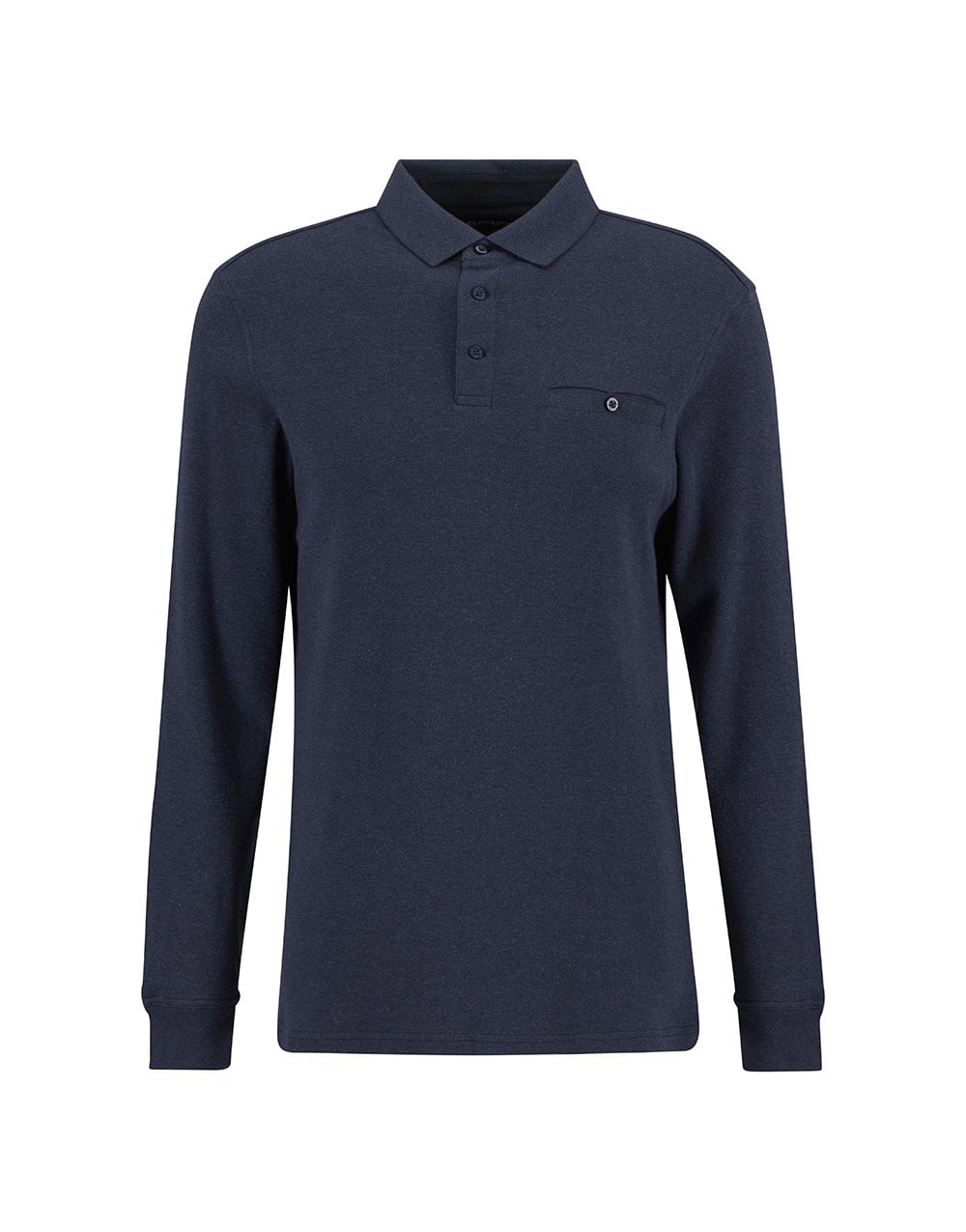 Young Ideas/Henmores - Farmwell Tailored LS Polo Shirt - NY91 Navy - M
