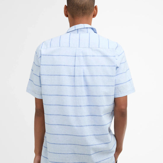 Young Ideas & Henmores - Faverdale Striped Summer Fit Shirt - BL33 Blue - M