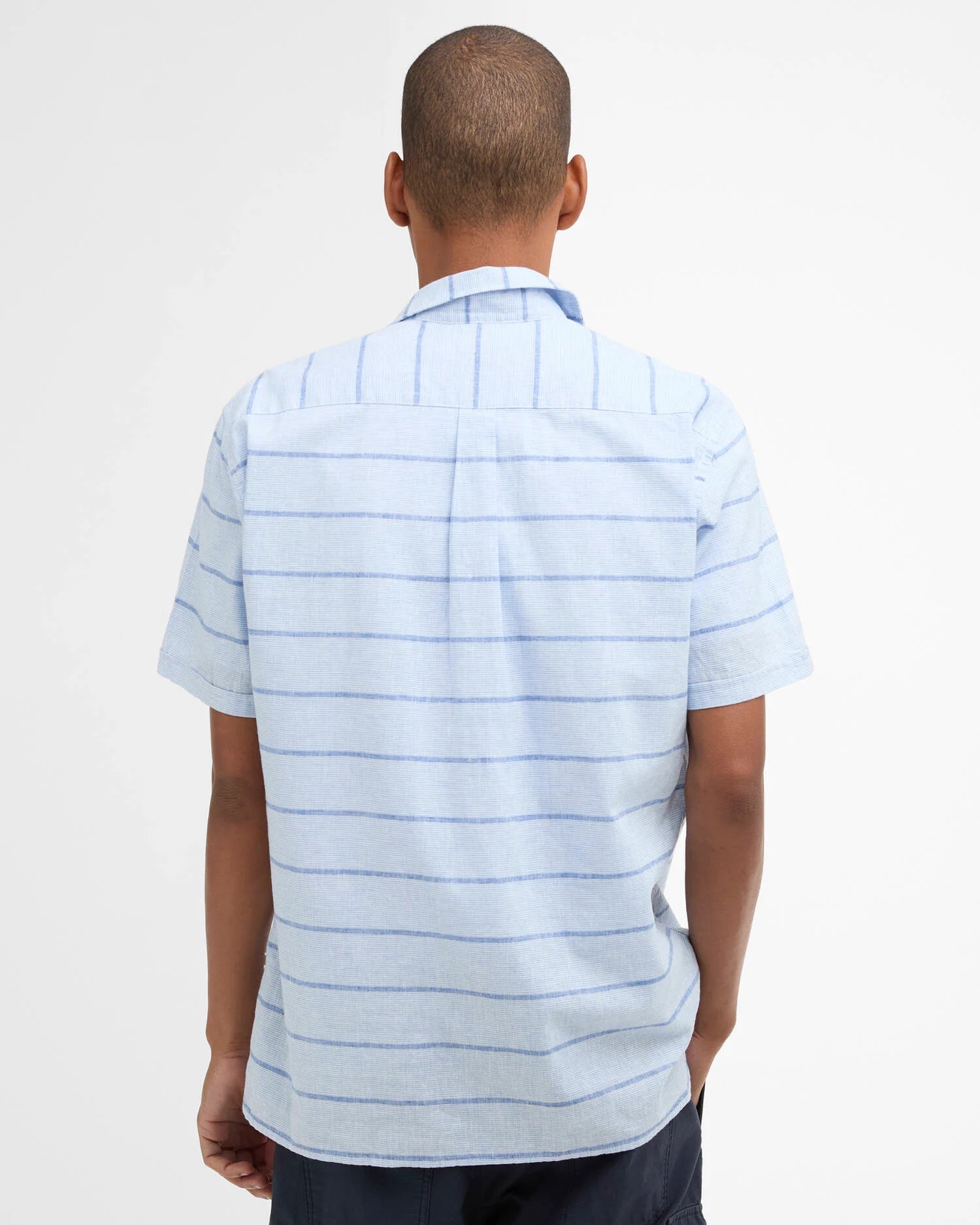 Young Ideas & Henmores - Faverdale Striped Summer Fit Shirt - BL33 Blue - M