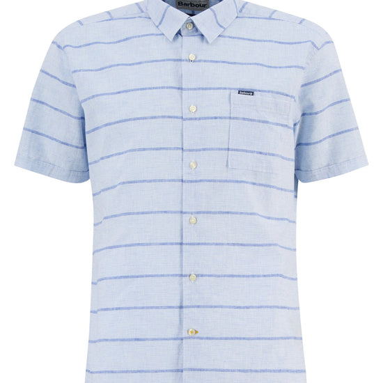 Young Ideas & Henmores - Faverdale Striped Summer Fit Shirt - BL33 Blue - M