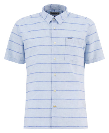 Young Ideas & Henmores - Faverdale Striped Summer Fit Shirt - BL33 Blue - M
