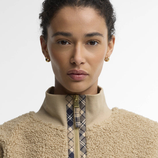 Young Ideas & Henmores -Fawne Quarter Zip Fleece -BE93 Warm Trench -8