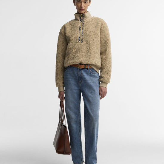 Young Ideas & Henmores -Fawne Quarter Zip Fleece -BE93 Warm Trench -8