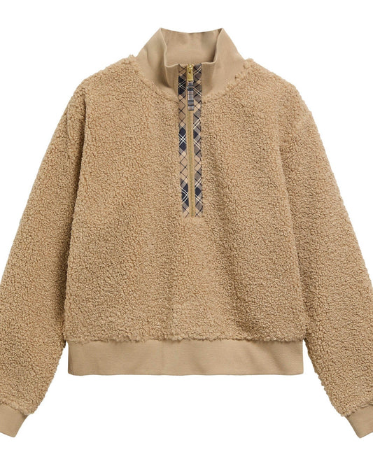 Young Ideas & Henmores -Fawne Quarter Zip Fleece -BE93 Warm Trench -8
