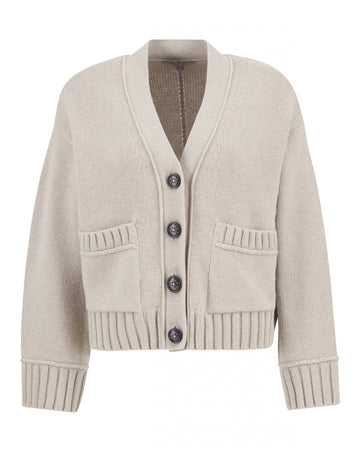 Young Ideas/Henmores - Faye Knitted Cardigan - ST53 Oatmeal - 8