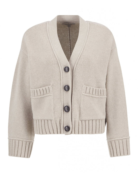 Young Ideas/Henmores - Faye Knitted Cardigan - ST53 Oatmeal - 8