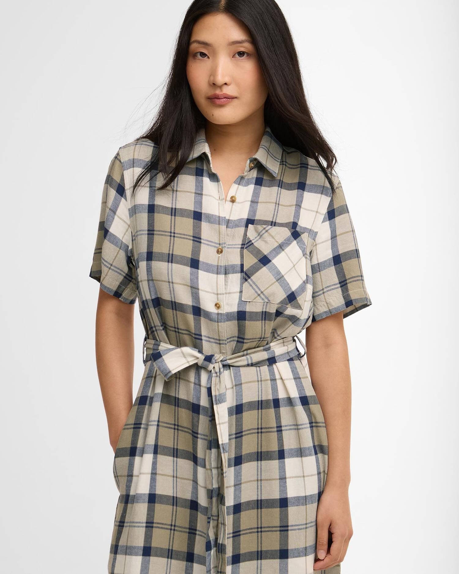 Young Ideas/Henmores - Fern Midi Dress - NY51 Dress Navy Tartan - 8