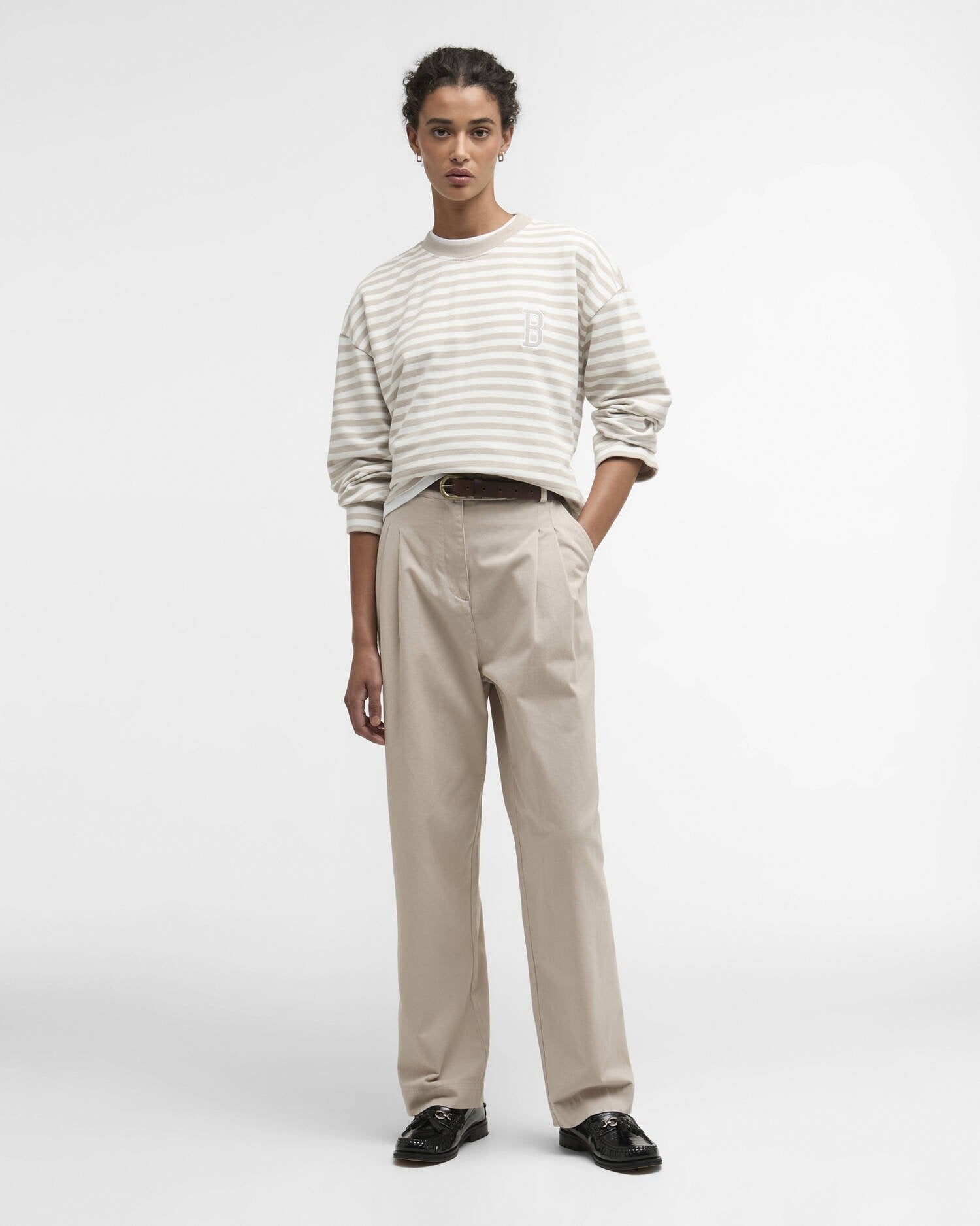 Young Ideas/Henmores - Gabby Sweatshirt - BE72 Mist Stripe - 8