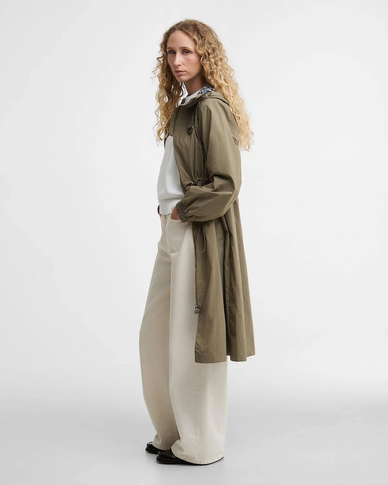 Young Ideas & Henmores - Gracefield Showerproof Jacket - GN32 Dusky Green - 8