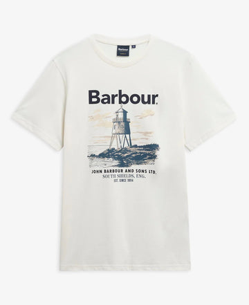 Young Ideas & Henmores - Harbourside Graphic Tailored T-Shirt - WH32 Whisper White - M
