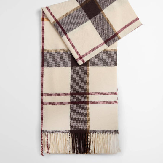 Young Ideas & Henmores -Harriet Tartan Scarf -TN91 Light Muted Tartan -OS
