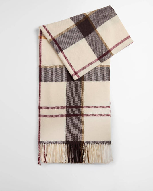 Young Ideas & Henmores -Harriet Tartan Scarf -TN91 Light Muted Tartan -OS