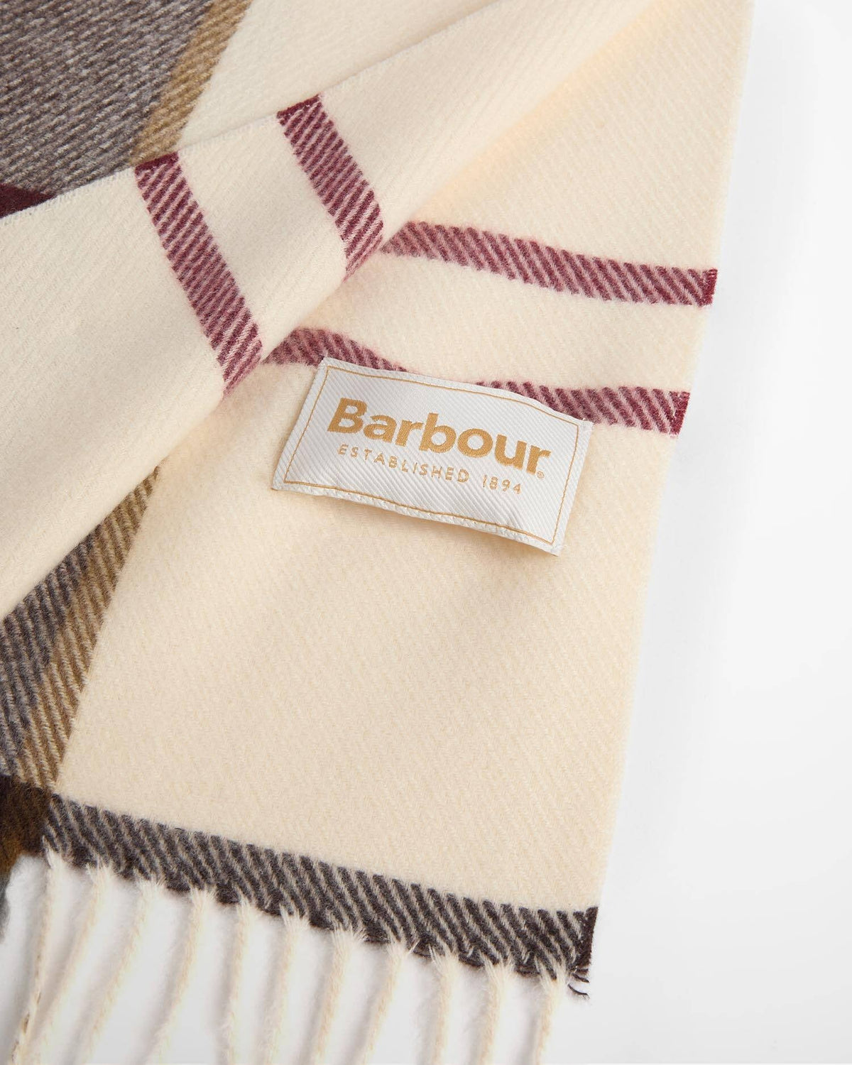 Young Ideas & Henmores -Harriet Tartan Scarf -TN91 Light Muted Tartan -OS