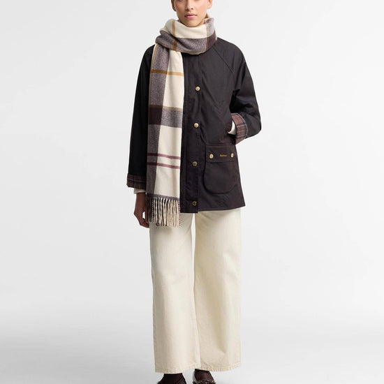 Young Ideas & Henmores -Harriet Tartan Scarf -TN91 Light Muted Tartan -OS