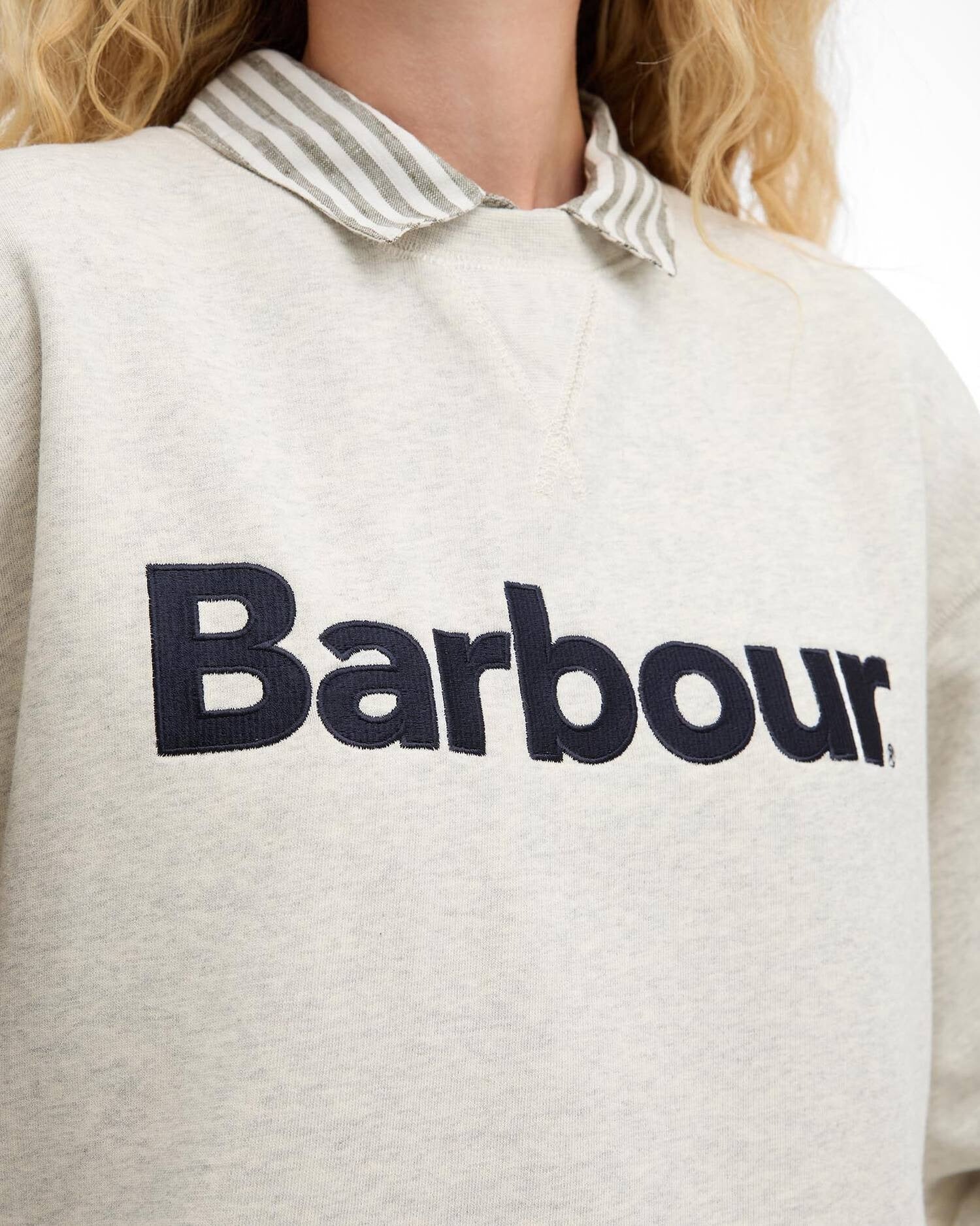 Young Ideas/Henmores - Hartland Crew Sweatshirt - WH71 Cloud Marl - 8