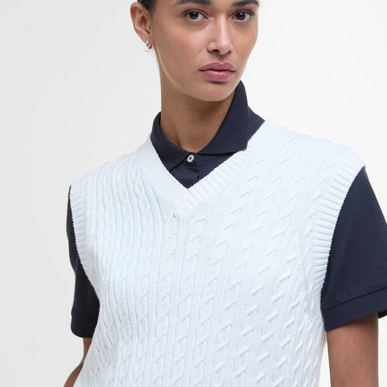 Young Ideas/Henmores - Hartland Sleeveless Knitted Jumper - WH71 Cloud - 10
