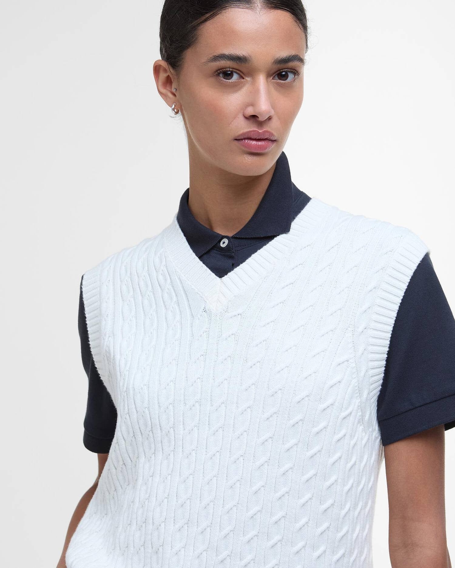 Young Ideas/Henmores - Hartland Sleeveless Knitted Jumper - WH71 Cloud - 10