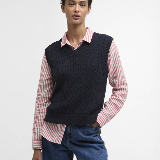 Young Ideas/Henmores - Hartland Sleeveless Knitted Jumper - NY73 Navy - 8