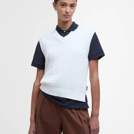 Young Ideas/Henmores - Hartland Sleeveless Knitted Jumper - WH71 Cloud - 10