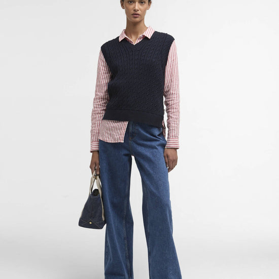 Young Ideas/Henmores - Hartland Sleeveless Knitted Jumper - NY73 Navy - 8