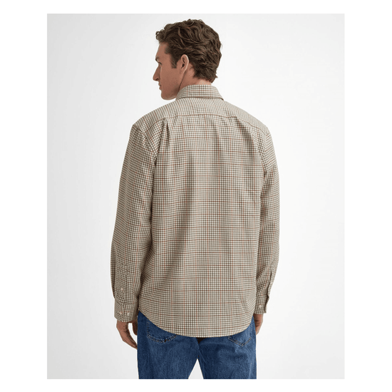 Young Ideas/Henmores - Henderson Regular Thermo Weave Checked Shirt - BE11 Ecru - M