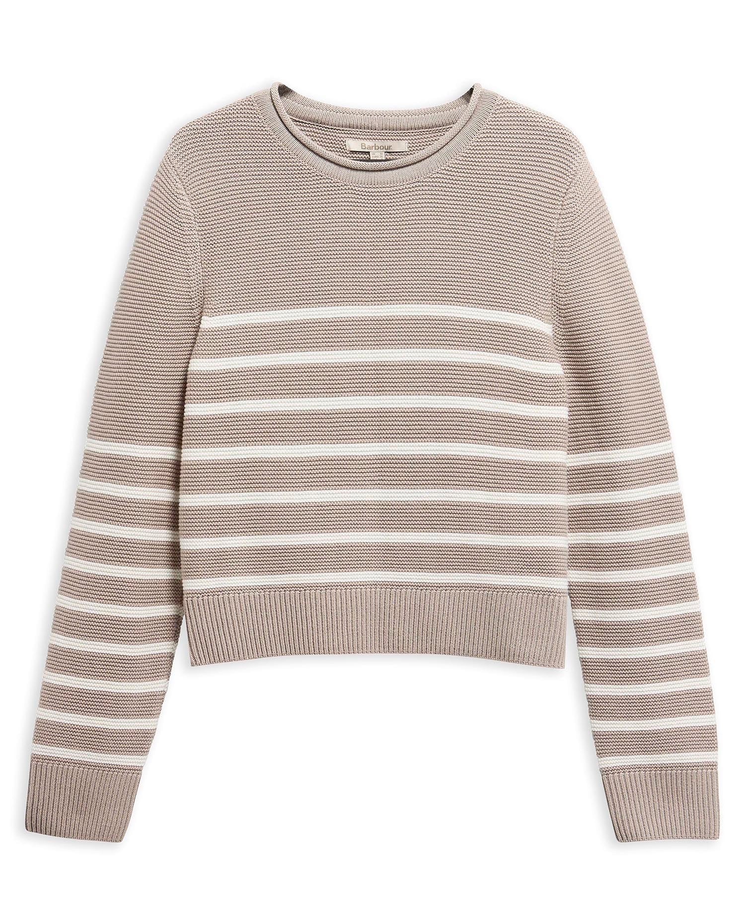 Young Ideas & Henmores - Hinton Knitted Jumper - ST55 Light Sand Stripe - 8