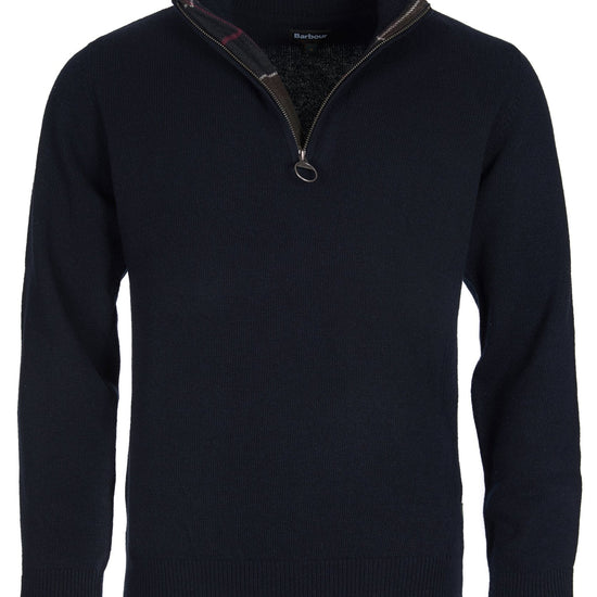Young Ideas & Henmores -Holden Half Zip Knitted Jumper -NY91 Navy -M