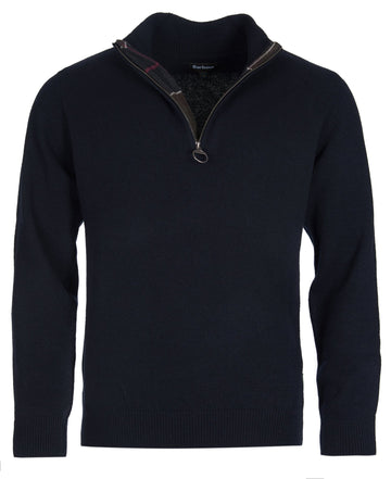 Young Ideas & Henmores -Holden Half Zip Knitted Jumper -NY91 Navy -M