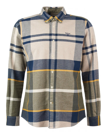 Young Ideas/Henmores - Iceloch Tailored Tartan Shirt - TN16 Forest Mist - M