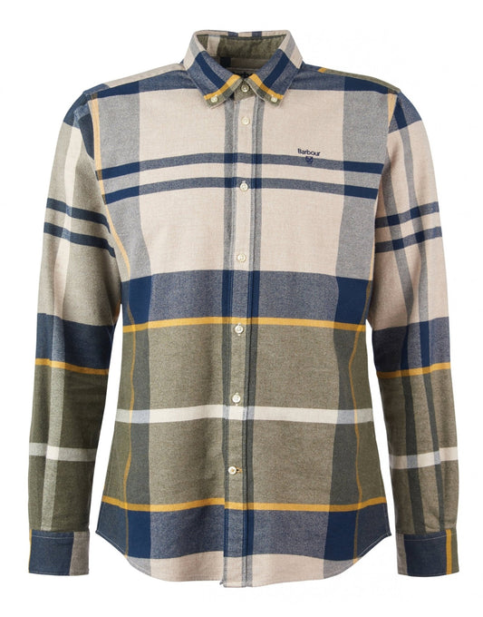 Young Ideas/Henmores - Iceloch Tailored Tartan Shirt - TN16 Forest Mist - M