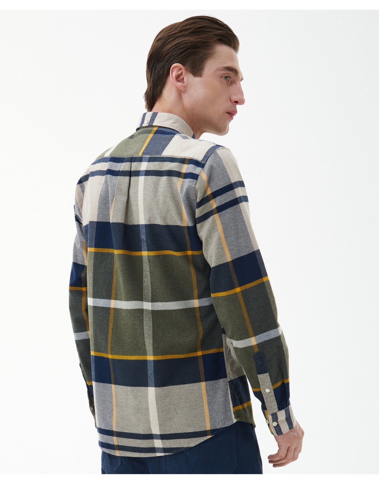 Young Ideas/Henmores - Iceloch Tailored Tartan Shirt - TN16 Forest Mist - M