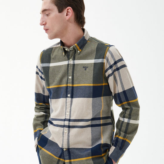 Young Ideas/Henmores - Iceloch Tailored Tartan Shirt - TN16 Forest Mist - M