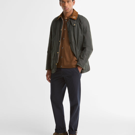 Young Ideas & Henmores -Icons Ashby Wax Jacket -SG51 Sage -L