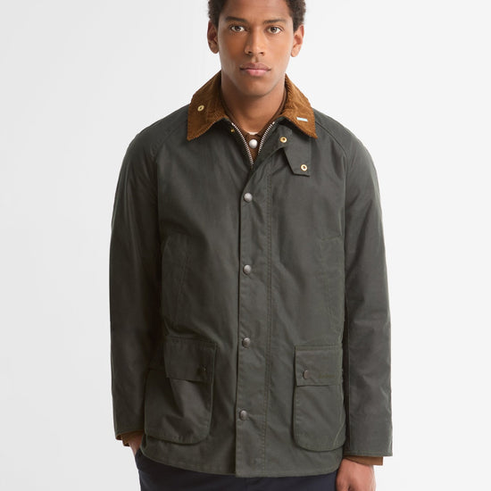 Young Ideas & Henmores -Icons Ashby Wax Jacket -SG51 Sage -L