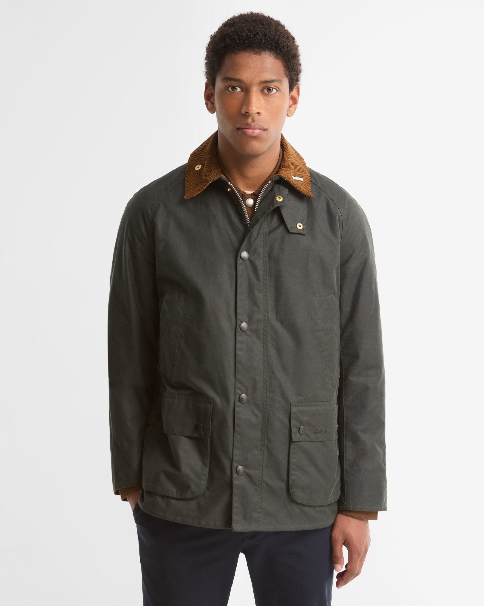 Young Ideas & Henmores -Icons Ashby Wax Jacket -SG51 Sage -L