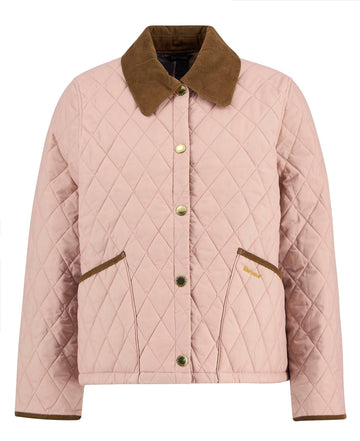 Young Ideas/Henmores - Icons Cropped Liddesdale Quilted Jacket - PI53 Gardenia/Dress/Beige - 8