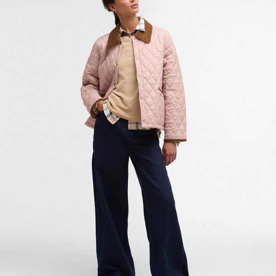 Young Ideas/Henmores - Icons Cropped Liddesdale Quilted Jacket - PI53 Gardenia/Dress/Beige - 8