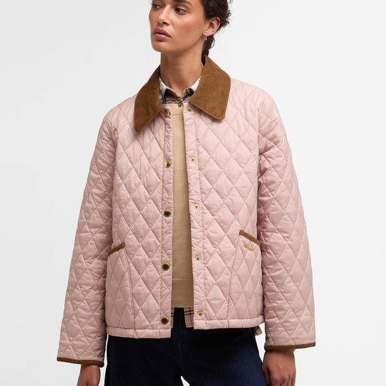 Young Ideas/Henmores - Icons Cropped Liddesdale Quilted Jacket - PI53 Gardenia/Dress/Beige - 8