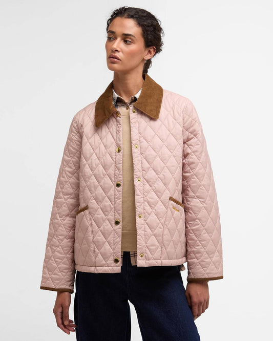 Young Ideas/Henmores - Icons Cropped Liddesdale Quilted Jacket - PI53 Gardenia/Dress/Beige - 8
