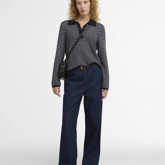 Young Ideas/Henmores - Inez Knitted Jumper - NY76 Dark Navy Stripe - 8