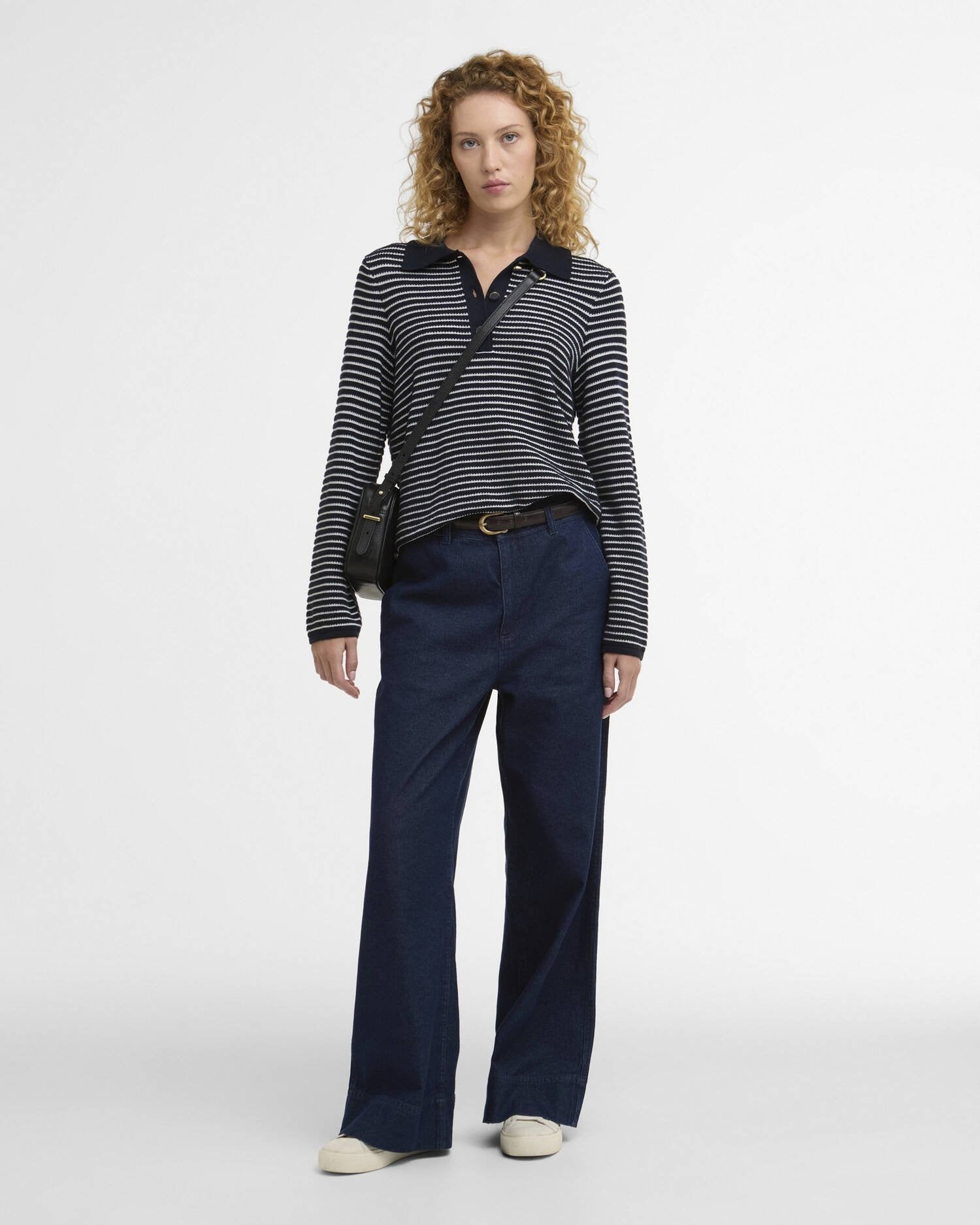 Young Ideas/Henmores - Inez Knitted Jumper - NY76 Dark Navy Stripe - 8