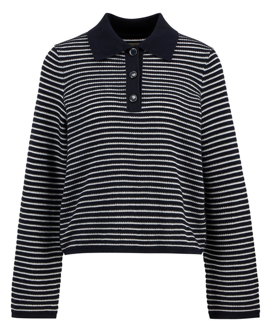 Young Ideas/Henmores - Inez Knitted Jumper - NY76 Dark Navy Stripe - 8