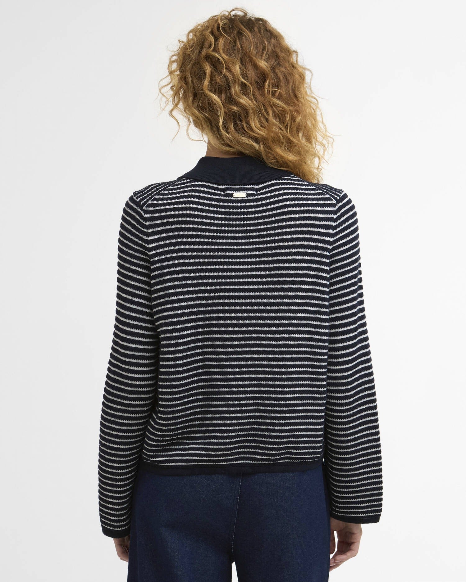 Young Ideas/Henmores - Inez Knitted Jumper - NY76 Dark Navy Stripe - 8