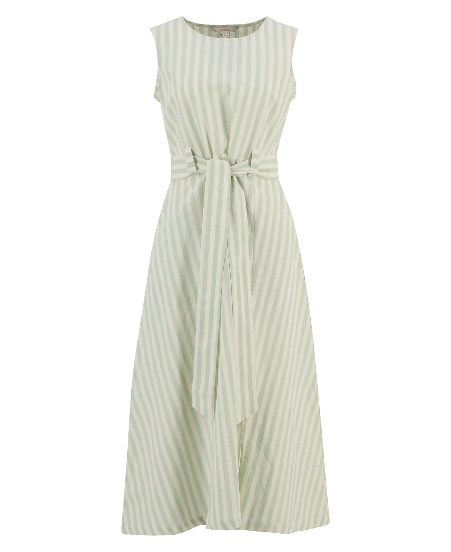 Young Ideas & Henmores - Inez Midi Dress - GN17 Spearmint Stripe - 8
