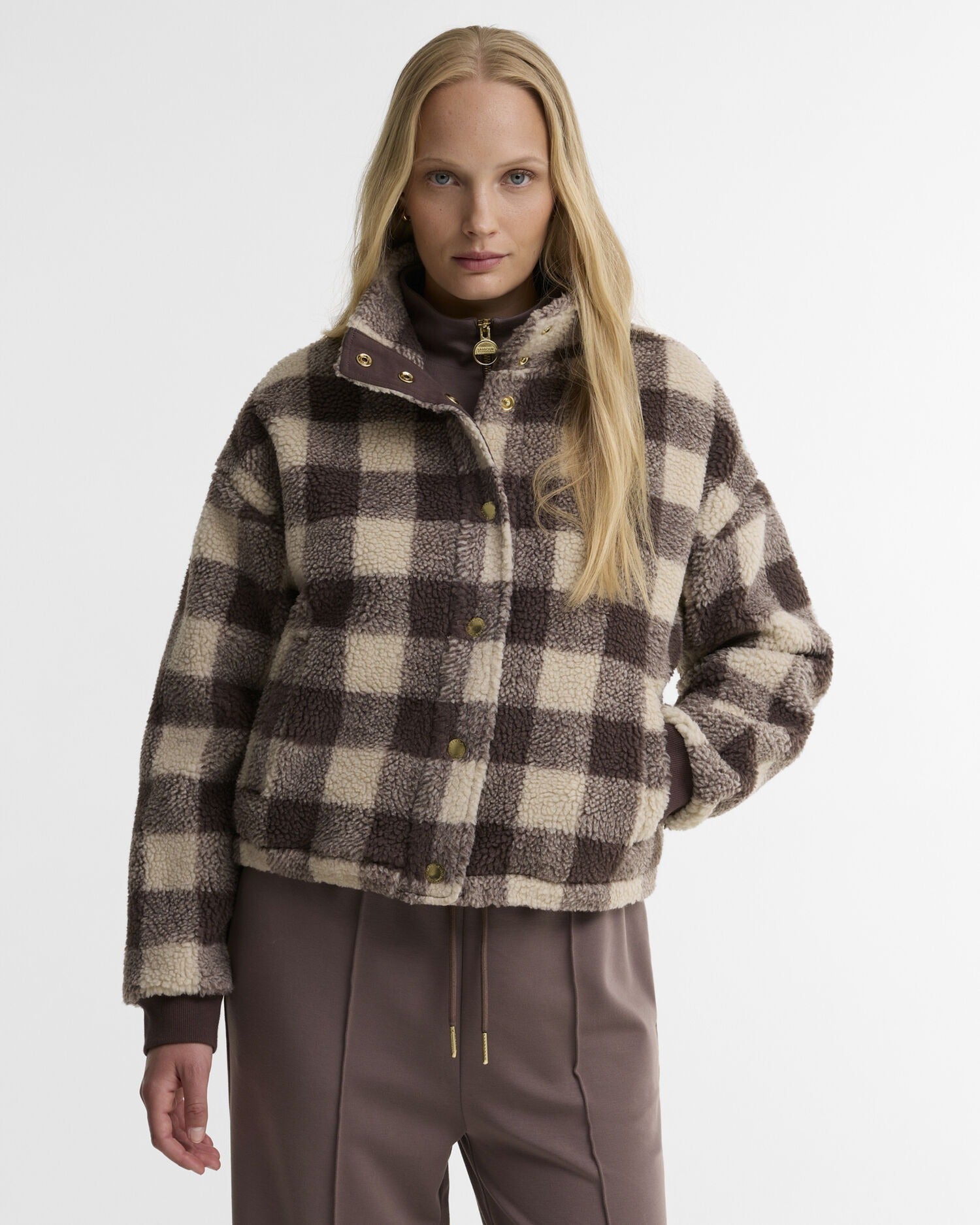 Young Ideas & Henmores -Amaya Fleece Jacket -BR75 Truffle Multi -8