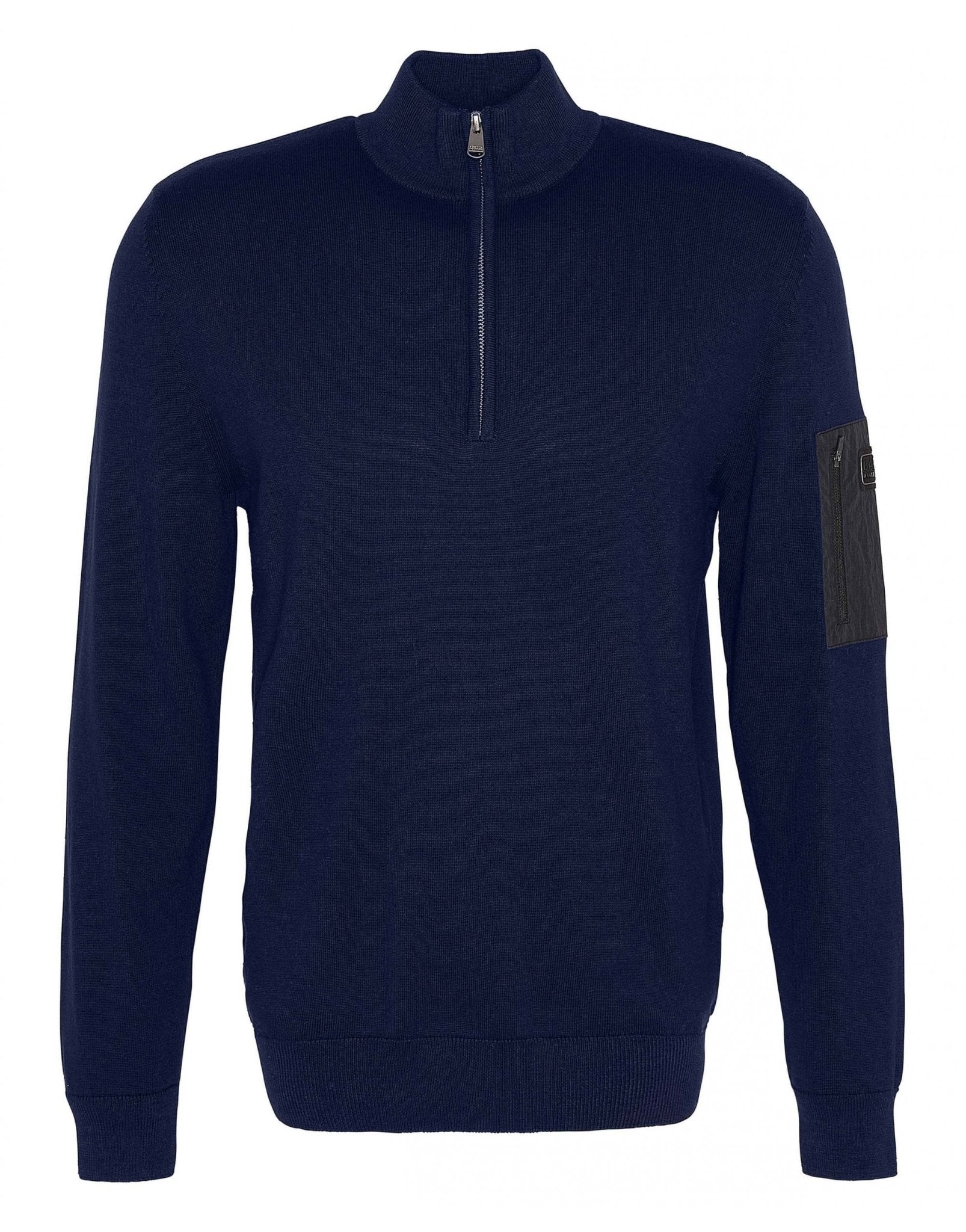 Young Ideas/Henmores - Blades Cotton Half Zip Jumper - NY71 Navy - M