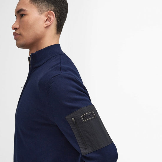 Young Ideas/Henmores - Blades Cotton Half Zip Jumper - NY71 Navy - M