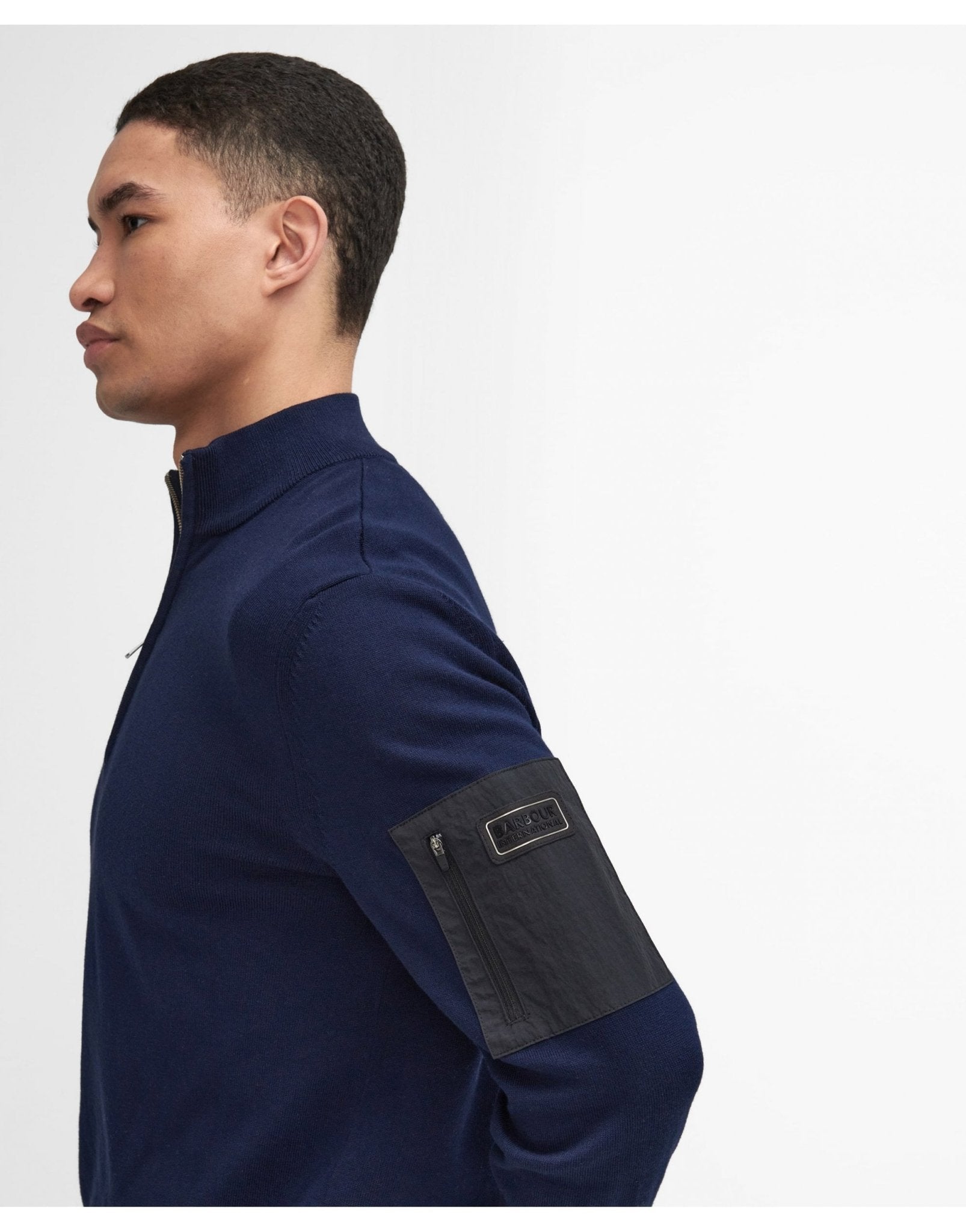 Young Ideas/Henmores - Blades Cotton Half Zip Jumper - NY71 Navy - M