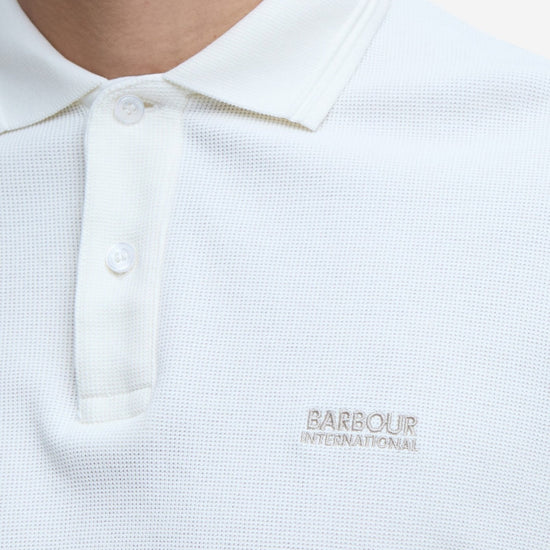 Young Ideas/Henmores - Charlie Textured Polo Shirt - WH32 Whisper White - M