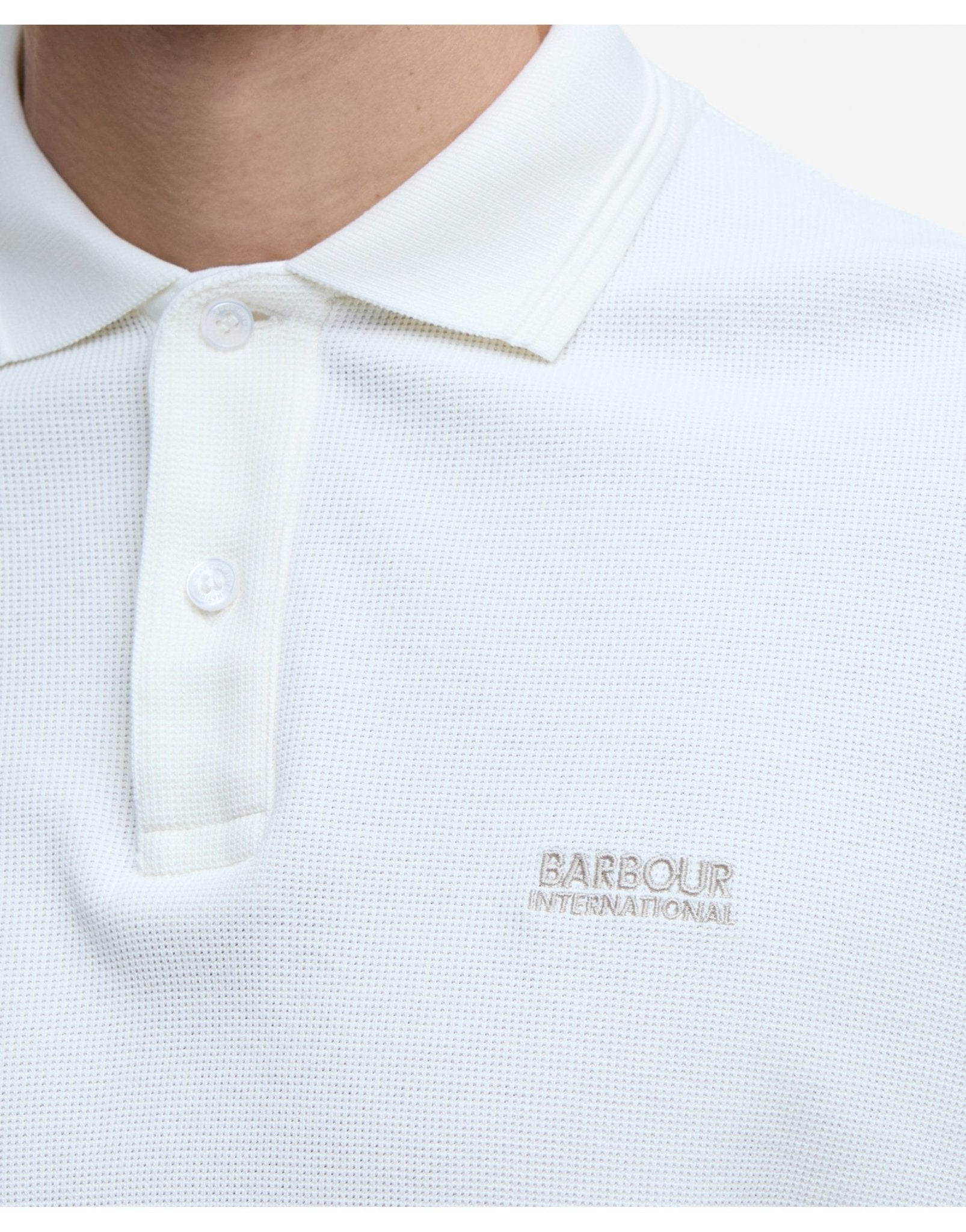 Young Ideas/Henmores - Charlie Textured Polo Shirt - WH32 Whisper White - M